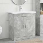 vidaXL Set de mobilier pentru baie Gri Beton 81 x 40 x 84, 5 cm GartenMobel Dekor (3404361)