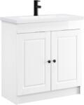 vidaXL Set de mobilier pentru baie Alb foarte lucios 56 x 37, 5 x 81 cm GartenMobel Dekor (3404128)