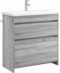 vidaXL Set de mobilier pentru baie Sonoma gri 81 x 40 x 84, 5 cm GartenMobel Dekor (3404271)