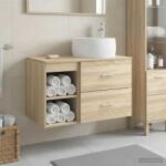vidaXL Set de mobilier pentru baie 2 pcs Stejar Sonoma Lemn prelucrat GartenMobel Dekor (3403922)