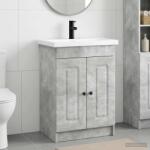 vidaXL Set de mobilier pentru baie Gri Beton 56 x 37, 5 x 81 cm GartenMobel Dekor (3404167)