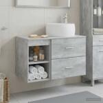 vidaXL Set de mobilier pentru baie 2 pcs Gri Beton Lemn prelucrat GartenMobel Dekor (3403923)