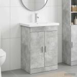 vidaXL Set de mobilier pentru baie Gri Beton 61 x 40 x 84, 5 cm GartenMobel Dekor (3404353)