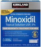 Kirkland Solutie 9 Luni, Kirkland, Minoxidil, 5%, Tratament Impotriva Caderii Parului, 9x 60ml (KRK-SOL-9fl)