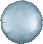  Kék Silk Lustre Pastel kör fólia lufi 43 cm (DPA9914116) - kreativjatek