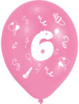  Happy Birthday 6 Ribbon léggömb, lufi 8 db-os 10 inch (25, 4cm) (DPA996580) - kreativjatek