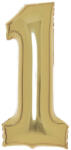  Arany White Gold 1-es szám fólia lufi 82 cm (DPA9915179) - kreativjatek