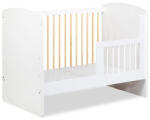 Klups Karolina II kiságy 60x120 - fehér/fenyő rácsokkal