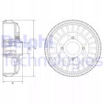 Delphi Fékdob BFR622/DEL