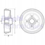 Delphi Fékdob BFR496