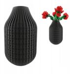 3D Forge Lego Botanical Virágváza 3D Forge Porto Fekete 18 cm-es csokrokhoz (3DF-PORTO-BK)