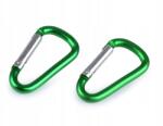 Stoklasa Fém karabiner, zöld 23x39 mm, 2 db (730204_153298_55134)