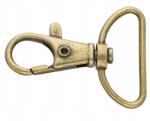 KoloroweMotki Karabiner póráz rögzítő 25mm antik arany x2 (360)