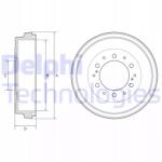 Delphi Fékdob BF590/DEL