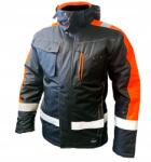 4wrk Melegítő Téli Kabát fényvisszaverő csíkokkal és Kapucnival Glacier orange XXL (KURTKA PRZECIWDESZCZOWA ZIMOWA WIATROODPORNA)