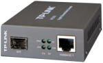 TP-Link 1000Mbps RJ45 to 1000Mbps SFP slot supporting MiniGBIC modules switching power adapter chassis mountable (MC220L)