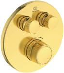 Ideal Standard CeraTherm Navigo - Termosztatikus, rejtett zuhanykeverő 2 készülékhez, Brushed Gold A7296A2 (A7296A2)
