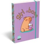 LOLLIPOP Füzetbox A5 zöld Capybara minta gumizáródással TICFBLCBA5 (TICFBLCBA5)