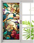 Luxer Öntapadó ablakfólia, napvédelem és adatvédelem, ólomüveg hatás, Colibry Bird modell, 100 cm x 60 cm, Luxer (IBS0557)