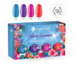 Crystal Nails Crystal Nails TPO FREE 3 STEP HEMA Free CrystaLac Kit - Miami Summer 2026 (4x4ml)