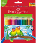 Faber-Castell Színes ceruza készlet háromszögletű + hegyező Junior papagáj Faber-Castell 24klf. szín (FC120524) - web24