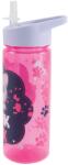 S-Cool Sticla apa plastic cu pai S-COOL SC3401, 600 ml, Motiv think pink (SC3401)