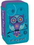 S-Cool Penar neechipat cu 3 fermoare S-COOL SC3301, Motiv Owl (SC3301) Penar