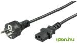 Goobay 230V IEC Tápkábel Fekete 2m 50098 (50098)