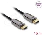 Delock DisplayPort 2.1 Optikai Kábel 8K 60Hz 15m DL87108 (DL87108)