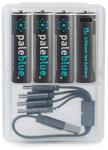 Paleblue PB-AA-C 4xAA 2000mAh USB-C újratölthető ceruza akkumulátor + töltőkábel (PB-AA-C) - pcx
