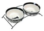 TRIXIE 24641 A set of ceramic bowls on a stand 0.6 l