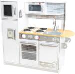 KidKraft Дървена кухня KidKraft Uptown 53364 с включен телефон за игра за деца, Бяла, 106 x 45 x 103 см (53364)