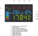 Green Cell Przetwornica napicia PowerInverter LCD 24 V 3000W/60000W Przetwornica samochodowa z wywietlaczem - czysty sinus power adapter/inverter Auto Black