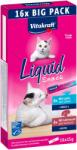 Vitakraft Liquid Snack Liver with Salmon - a treat for cats - 16x15g