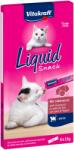 Vitakraft Liquid Snack Liver with biotin - a treat for cats - 6x15g