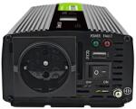 Green Cell PowerInverter LCD 12V 500W/10000W car inverter with display - pure sine wave