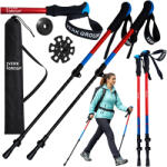 Nordic walking bot, túrabot, piros - állítható trekking bot kiránduláshoz (v14704_CZE)