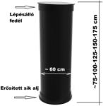  DN 600 HMX175 nem mászható vízóraakna, hegesztett műanyag PE. , lépésálló tetővel, 2 db gumicsatlakozóval