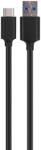 XQISIT Charge & Sync USB C 3.1 to USB A, 100cm, negru, 24293 (24293)