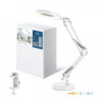 Kobi LED asztali lámpa 10W 500lm 3000-6500K CCT fényerő-szabályozható nagyítós állítható USB-A AURIQ LOUPE Kobi (KOBOPR3588)
