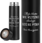 Style Couture Thermo bögre Fekete Pedagógusnapi Ajándék Az Osztályom Mindent Tud (Termos Moja Klasa Wie Wszystko Czarny)