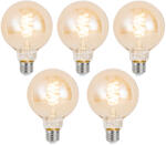 LUUMR 5 db Okos E27 Dimmelhető LED Izzó G95 Borostyán 4.9W 320lm 2500K (03316)