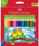 Faber-Castell Színes ceruza készlet háromszögletű + hegyező Junior papagáj Faber-Castell 24klf. szín (FC120524) - iroda-ellatas