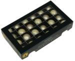 Üveg karácsonyfadísz gömb, pezsgő színű matt és fényes, 24 db - 2, 5 cm (502702)