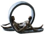 GILDE Handwerk „Auszeit bronz színű szobor - 29, 5 cm (79291)