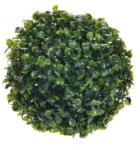  Élethű zöld színű gömb formájú buxus selyemvirág 13cm (DD54886)