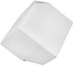  „Würfel kocka formájú, fehér, kerámia váza - 20 cm (56517)