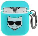 Karl Lagerfeld Husă Karl Lagerfeld KLA2UCHFL pentru AirPods, albastră Choupette (KLA2UCHFL)