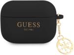 Guess Husă Guess GUAPLSC4EK pentru AirPods Pro, neagră, silicon, Charm Collection (GUAPLSC4EK)