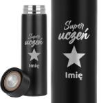  Thermo Bögre Fekete Termosz Iskolai Gyerek Szuper Diák *Név* Wz (Termos Super Uczeń *Imię* Czarny)